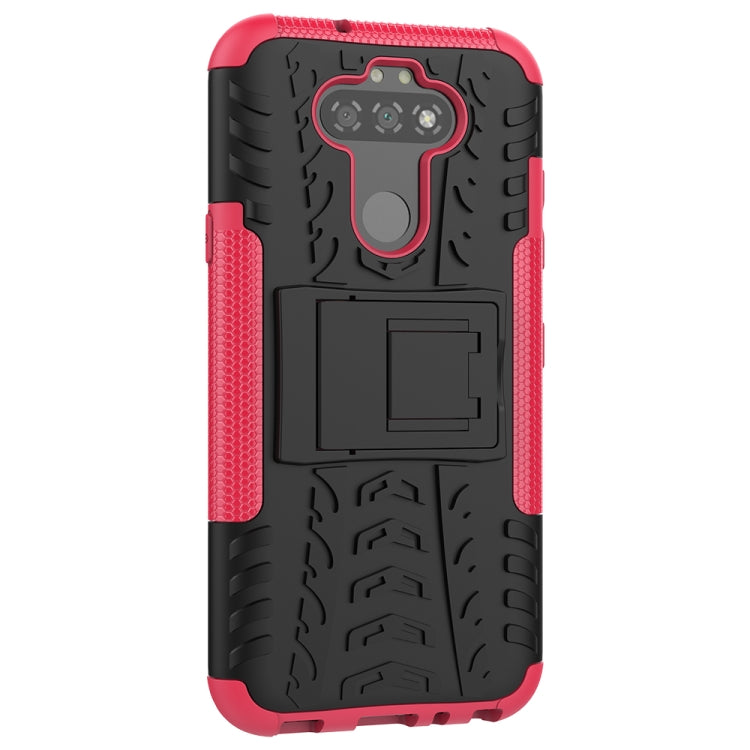 For LG K31 Tire Texture Shockproof TPU+PC Protective Case with Holder