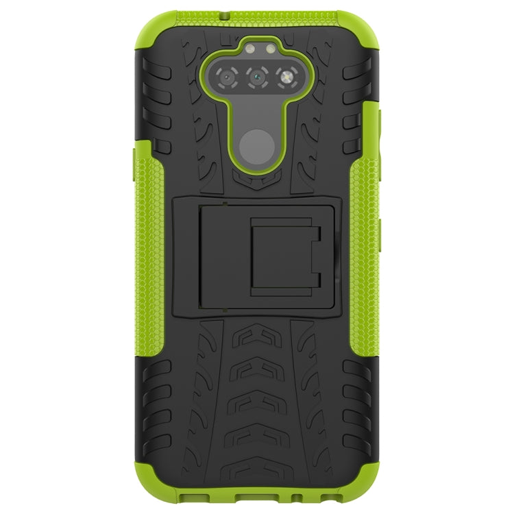 For LG K31 Tire Texture Shockproof TPU+PC Protective Case with Holder