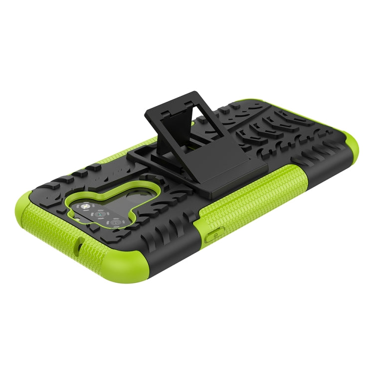 For LG K31 Tire Texture Shockproof TPU+PC Protective Case with Holder