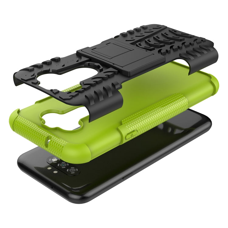 For LG K31 Tire Texture Shockproof TPU+PC Protective Case with Holder