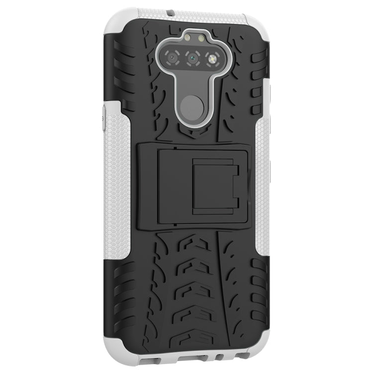 For LG K31 Tire Texture Shockproof TPU+PC Protective Case with Holder