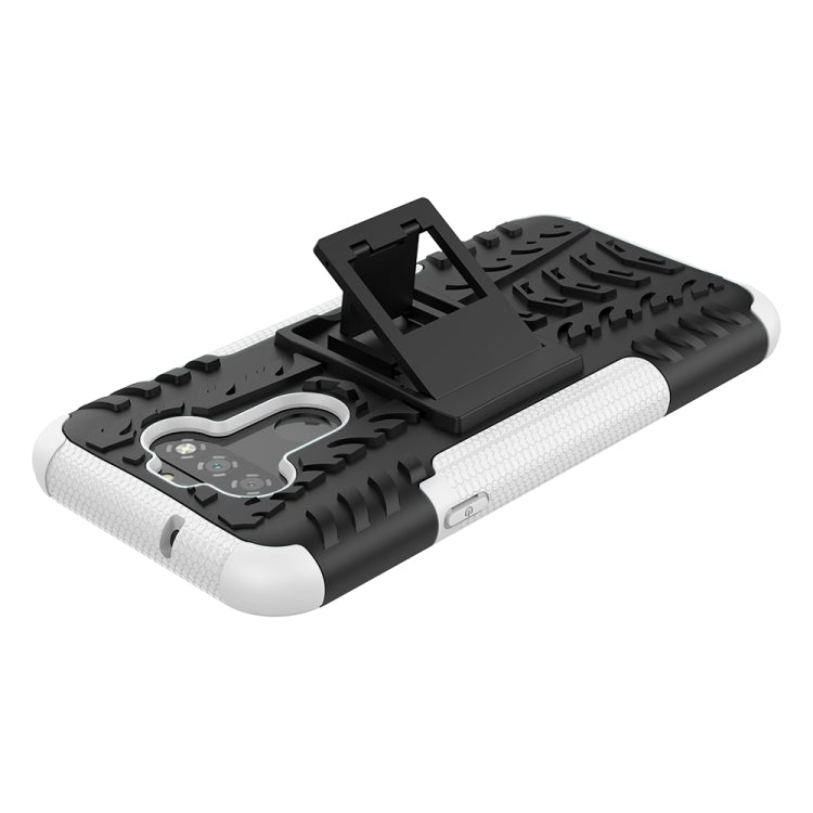 For LG K31 Tire Texture Shockproof TPU+PC Protective Case with Holder
