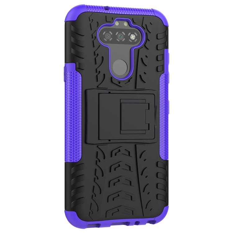 For LG K31 Tire Texture Shockproof TPU+PC Protective Case with Holder