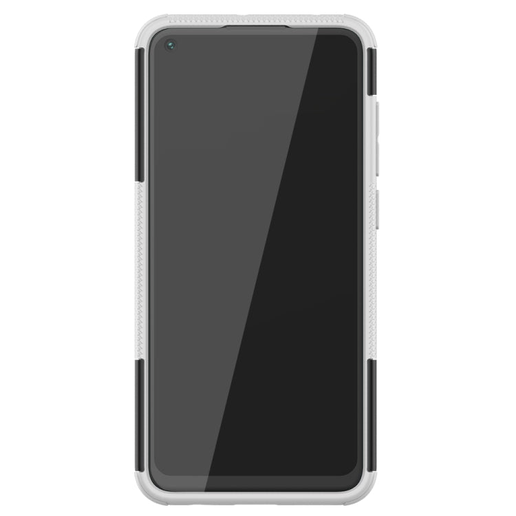 For Xiaomi Redmi Note 9 Tire Texture Shockproof TPU+PC Protective Case with Holder