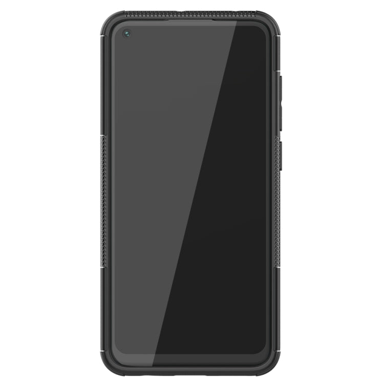 For Xiaomi Redmi Note 9 Tire Texture Shockproof TPU+PC Protective Case with Holder