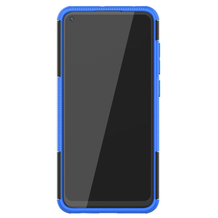 For Xiaomi Redmi Note 9 Tire Texture Shockproof TPU+PC Protective Case with Holder