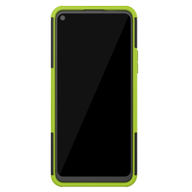 For Huawei P40 Lite 5G Tire Texture Shockproof TPU+PC Protective Case with Holder