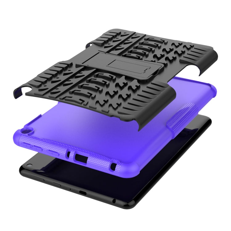 For Amazon Fire HD 8 (2020) Tire Texture Shockproof TPU+PC Protective Case with Holder