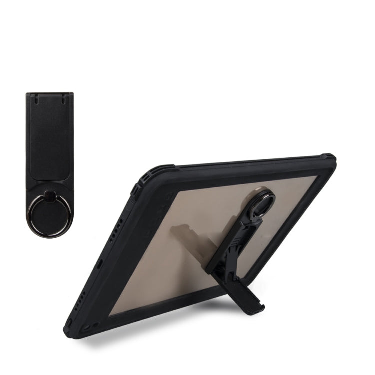 For iPad 9.7 (2017) / (2018) / Air RedPepper Shockproof Waterproof PC + TPU Protective Case with Holder(Black)