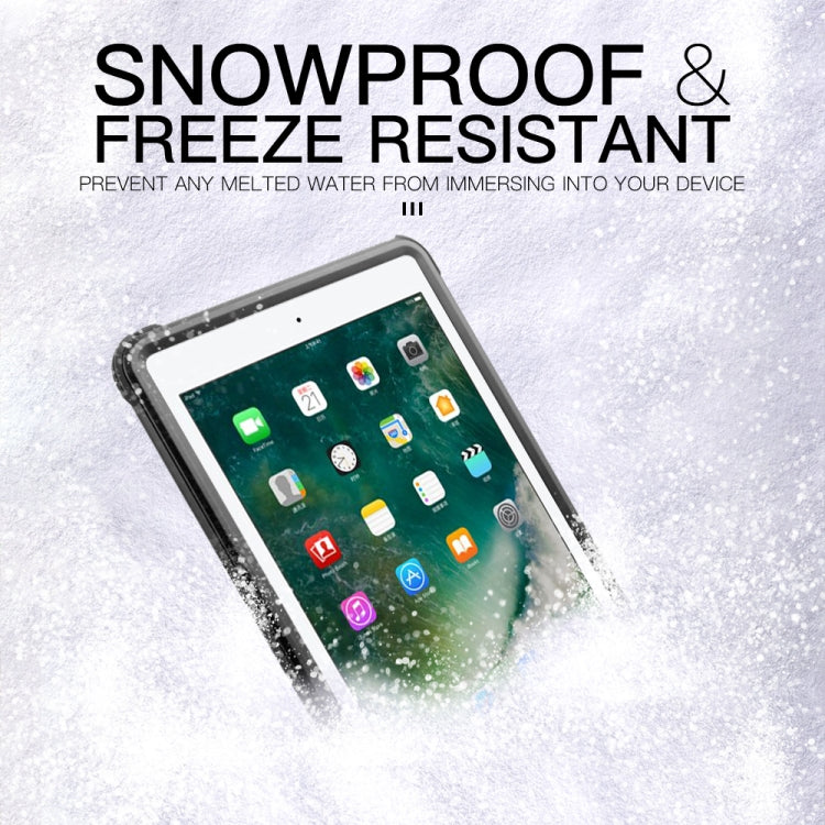 For iPad 9.7 (2017) / (2018) / Air RedPepper Shockproof Waterproof PC + TPU Protective Case with Holder(Black)