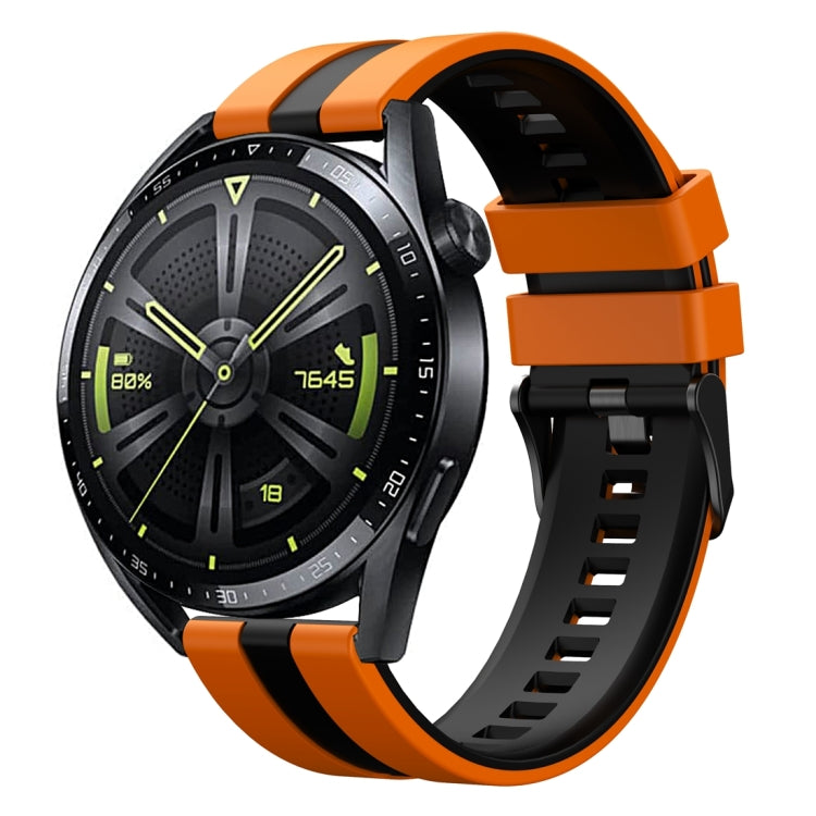 For Huawei Watch GT 3 / GT 3 Pro Vertical Two Color Silicone Watch Band