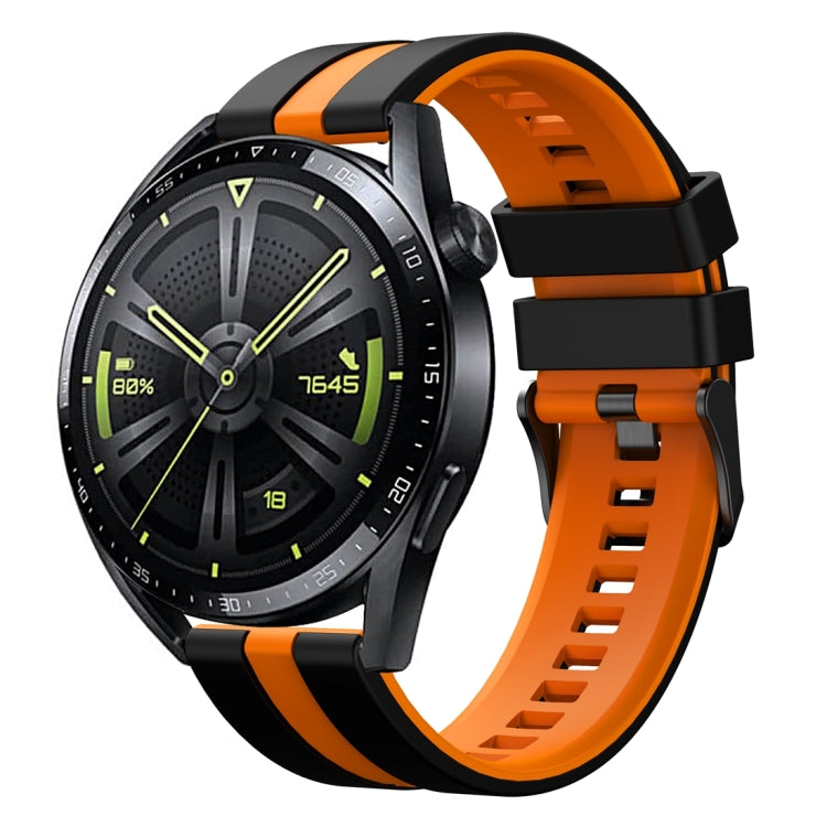 For Huawei Watch GT 3 / GT 3 Pro Vertical Two Color Silicone Watch Band