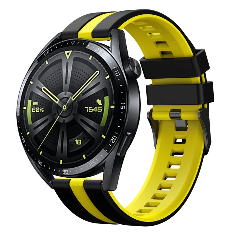 For Huawei Watch GT 3 / GT 3 Pro Vertical Two Color Silicone Watch Band