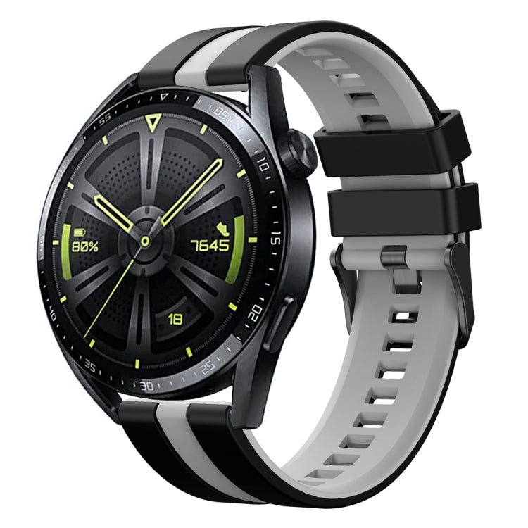 For Huawei Watch GT 3 / GT 3 Pro Vertical Two Color Silicone Watch Band