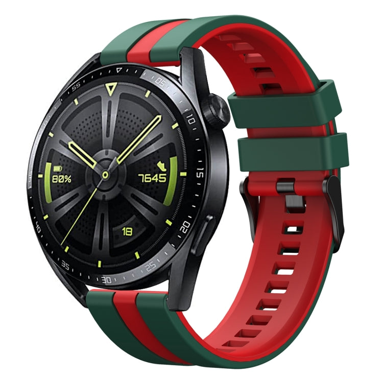 For Huawei Watch GT 3 / GT 3 Pro Vertical Two Color Silicone Watch Band