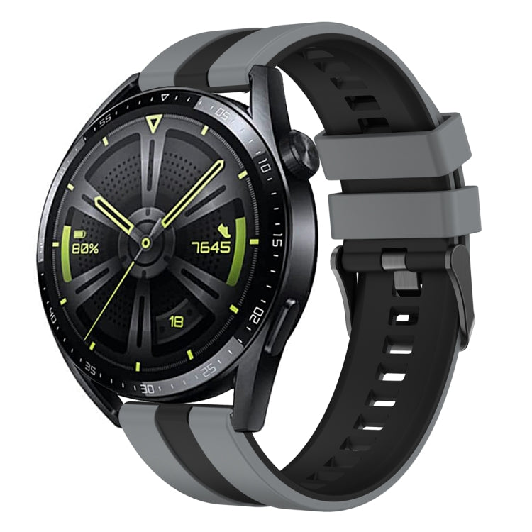 For Huawei Watch GT 3 / GT 3 Pro Vertical Two Color Silicone Watch Band