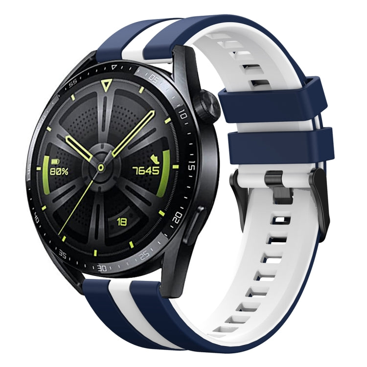 For Huawei Watch GT 3 / GT 3 Pro Vertical Two Color Silicone Watch Band