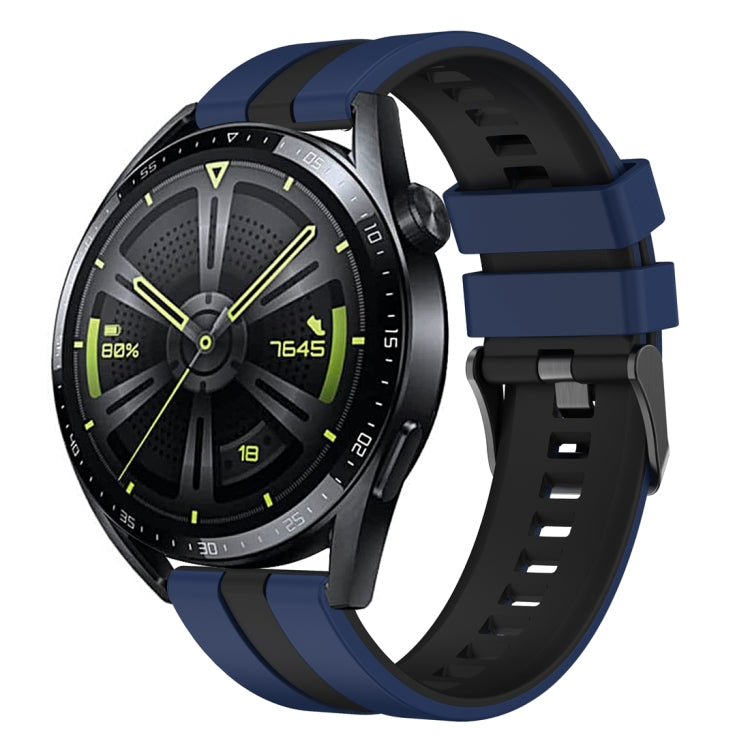 For Huawei Watch GT 3 / GT 3 Pro Vertical Two Color Silicone Watch Band