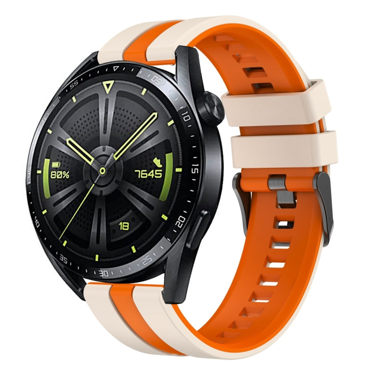 For Huawei Watch GT 3 / GT 3 Pro Vertical Two Color Silicone Watch Band