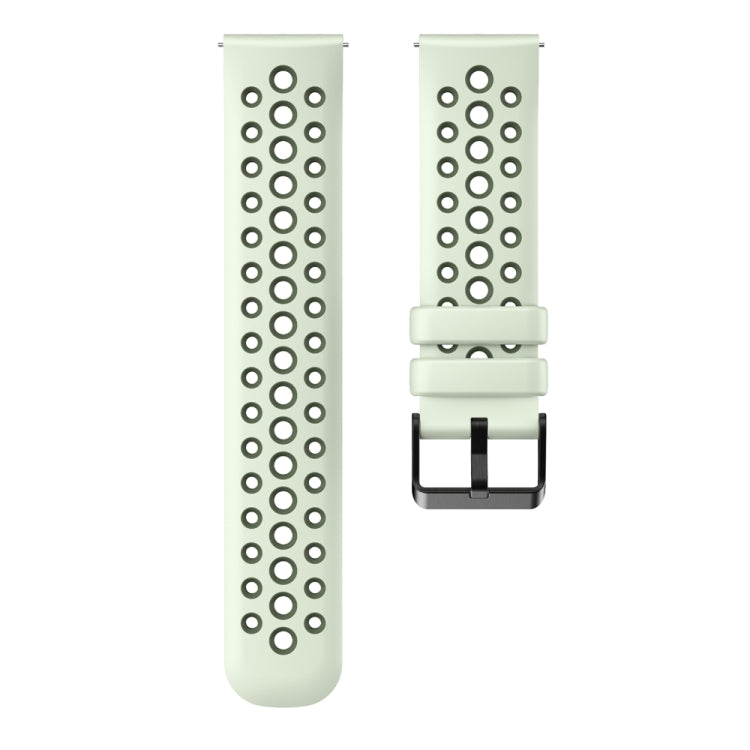 For Huawei Watch 4 Two Color Round Hole Silicone Watch Band