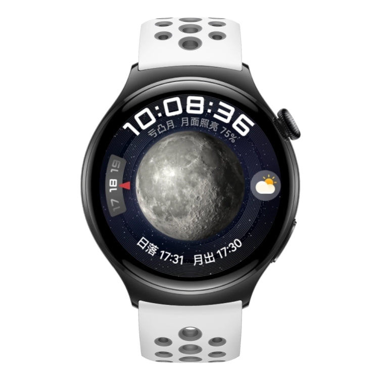 For Huawei Watch 4 Two Color Round Hole Silicone Watch Band