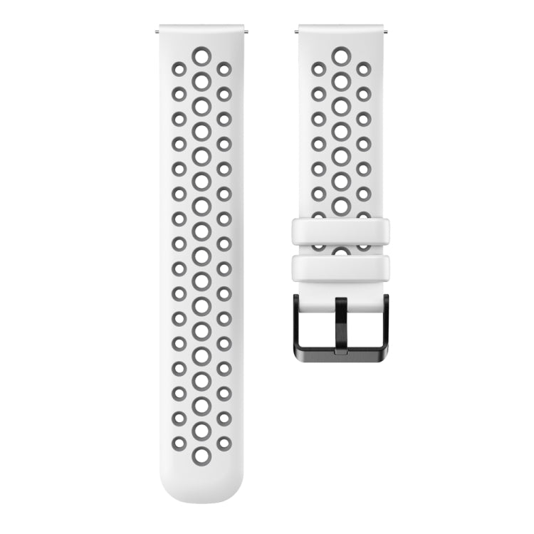 For Huawei Watch 4 Two Color Round Hole Silicone Watch Band