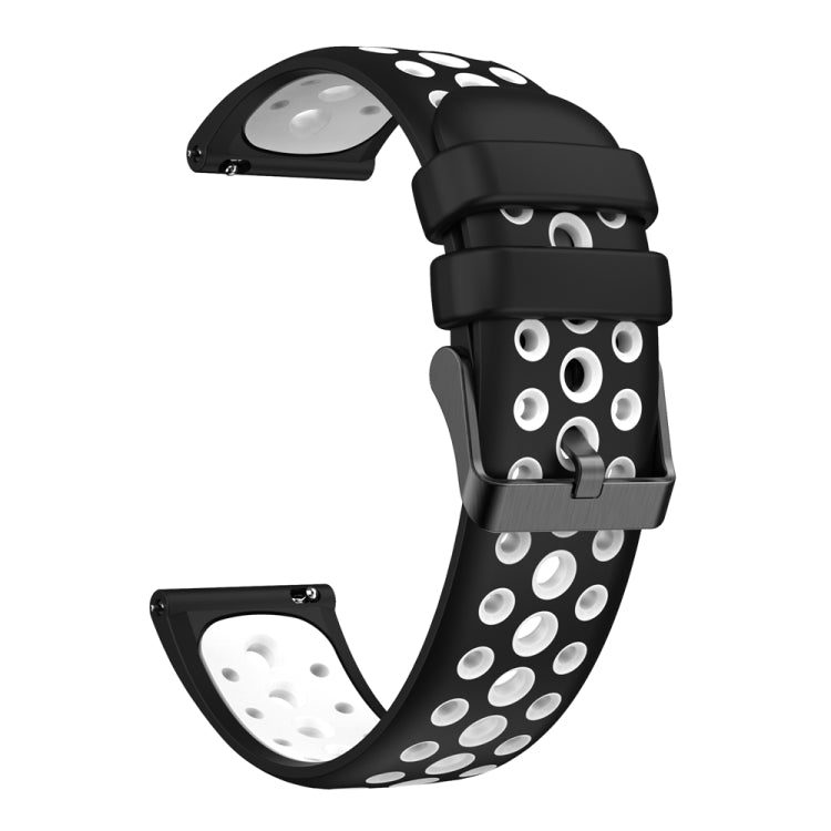 For Huawei Watch 4 Two Color Round Hole Silicone Watch Band