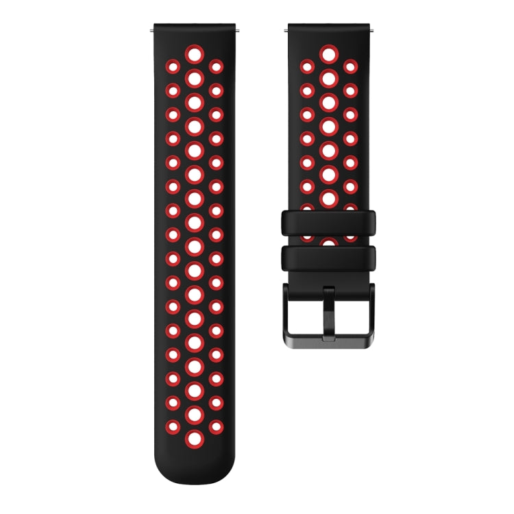 For Huawei Watch 4 Two Color Round Hole Silicone Watch Band