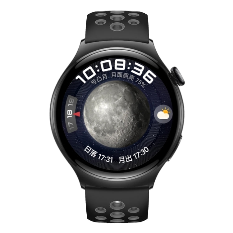 For Huawei Watch 4 Two Color Round Hole Silicone Watch Band