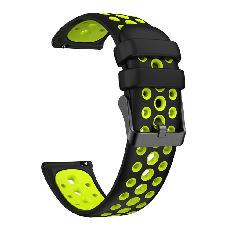 For Huawei Watch 4 Two Color Round Hole Silicone Watch Band