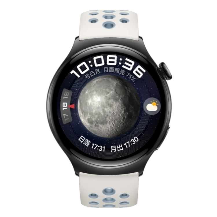 For Huawei Watch 4 Two Color Round Hole Silicone Watch Band