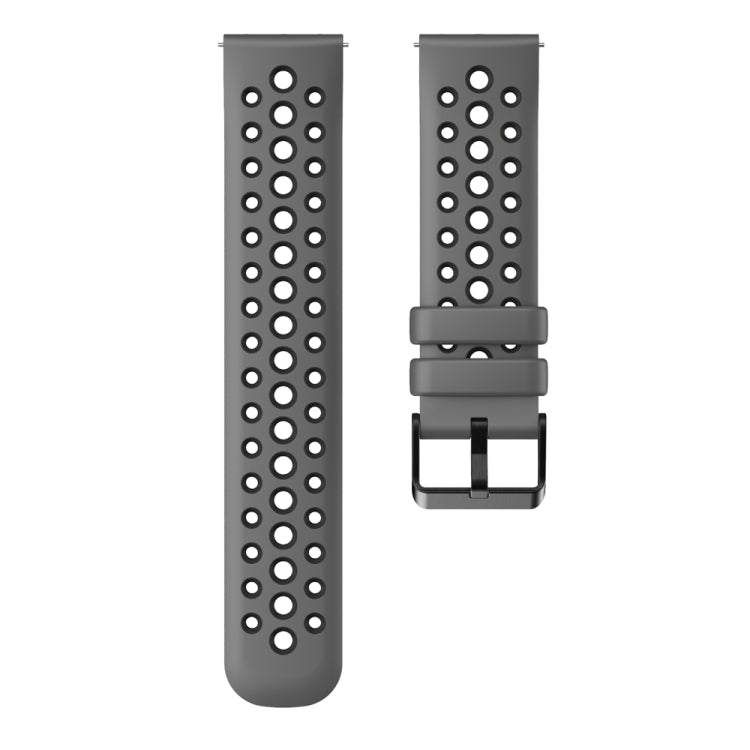 For Huawei Watch 4 Two Color Round Hole Silicone Watch Band