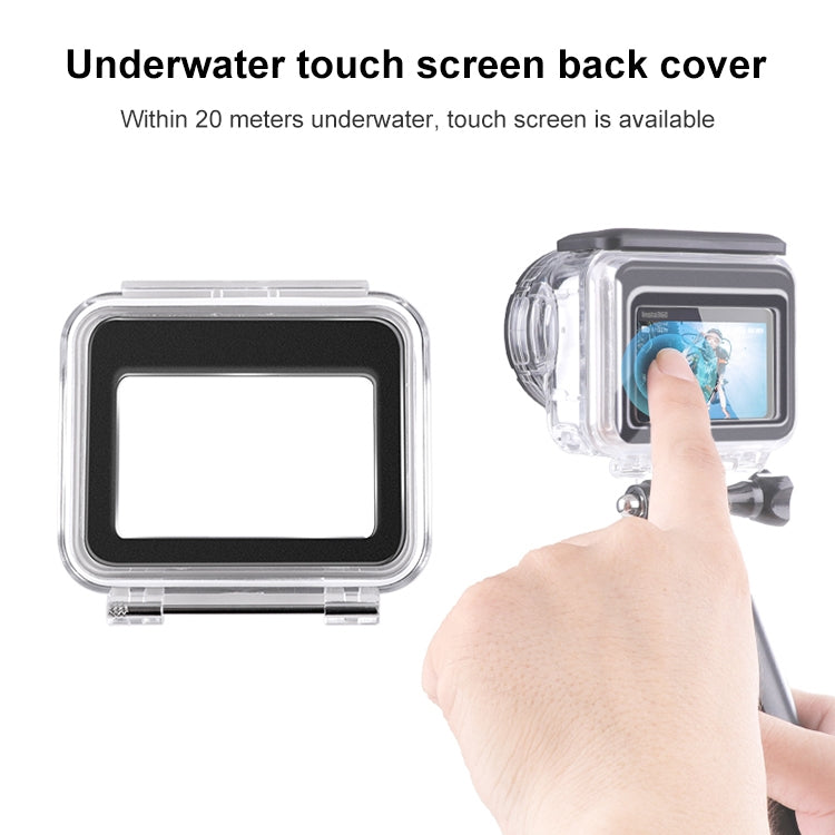 For Insta360 GO 3 Underwater Waterproof Housing Case with Touch Back Cover