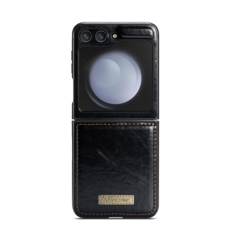 For Samsung Galaxy Z Flip5 CaseMe 003 PU + PC Business Style Crazy Horse Texture Leather Phone Case