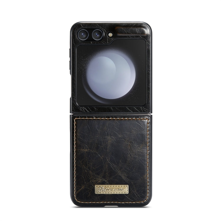 For Samsung Galaxy Z Flip5 CaseMe 003 PU + PC Business Style Crazy Horse Texture Leather Phone Case