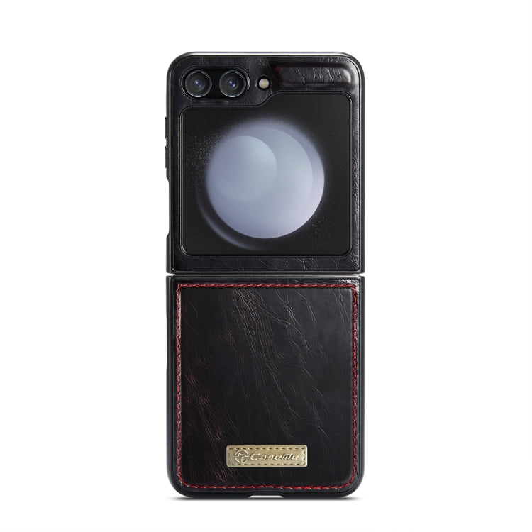 For Samsung Galaxy Z Flip5 CaseMe 003 PU + PC Business Style Crazy Horse Texture Leather Phone Case