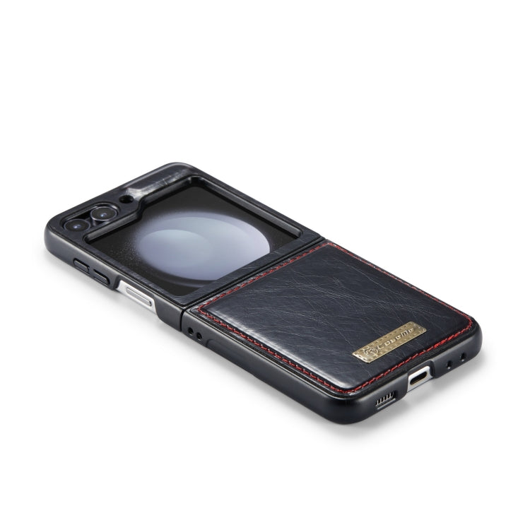 For Samsung Galaxy Z Flip5 CaseMe 003 PU + PC Business Style Crazy Horse Texture Leather Phone Case