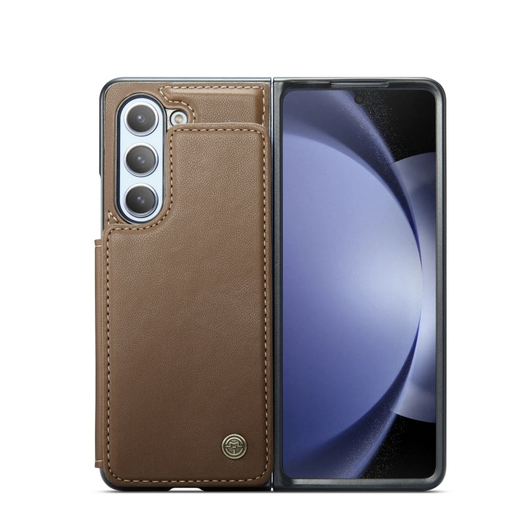 For Samsung Galaxy Z Fold5 CaseMe C22 PC+TPU Business Style RFID Anti-theft Leather Phone Case