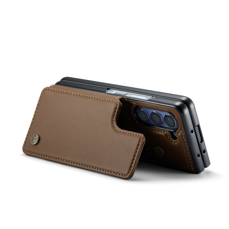 For Samsung Galaxy Z Fold5 CaseMe C22 PC+TPU Business Style RFID Anti-theft Leather Phone Case