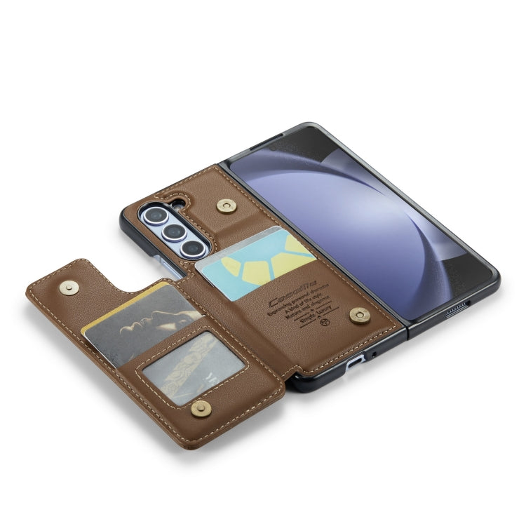 For Samsung Galaxy Z Fold5 CaseMe C22 PC+TPU Business Style RFID Anti-theft Leather Phone Case