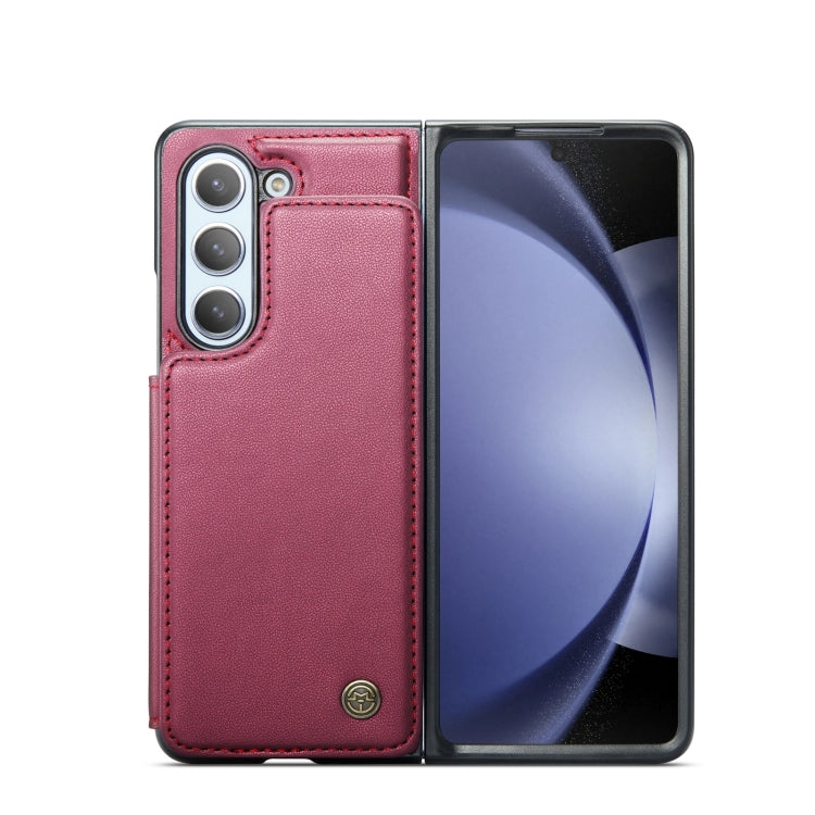 For Samsung Galaxy Z Fold5 CaseMe C22 PC+TPU Business Style RFID Anti-theft Leather Phone Case