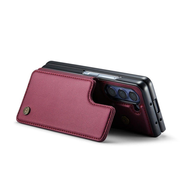 For Samsung Galaxy Z Fold5 CaseMe C22 PC+TPU Business Style RFID Anti-theft Leather Phone Case