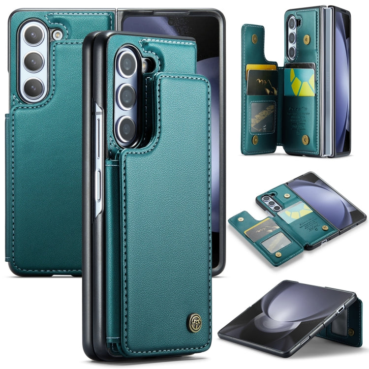 For Samsung Galaxy Z Fold5 CaseMe C22 PC+TPU Business Style RFID Anti-theft Leather Phone Case