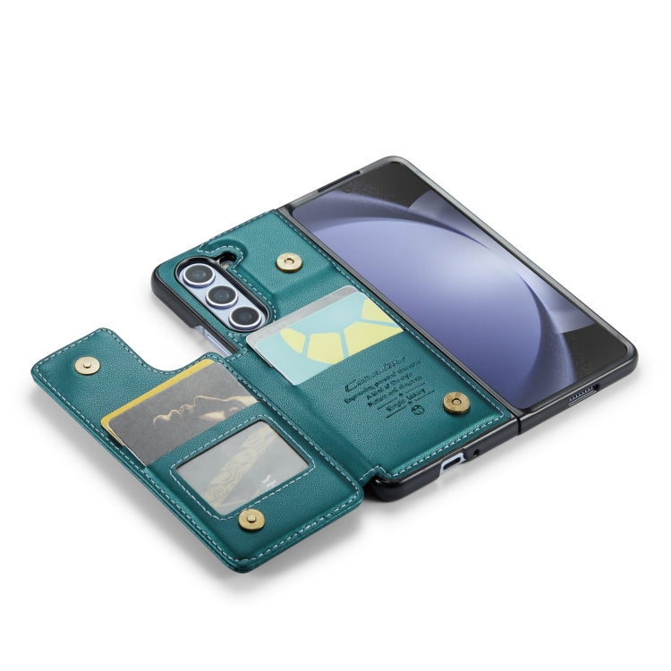 For Samsung Galaxy Z Fold5 CaseMe C22 PC+TPU Business Style RFID Anti-theft Leather Phone Case