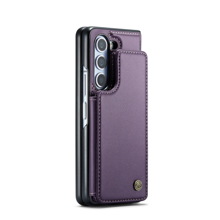 For Samsung Galaxy Z Fold5 CaseMe C22 PC+TPU Business Style RFID Anti-theft Leather Phone Case