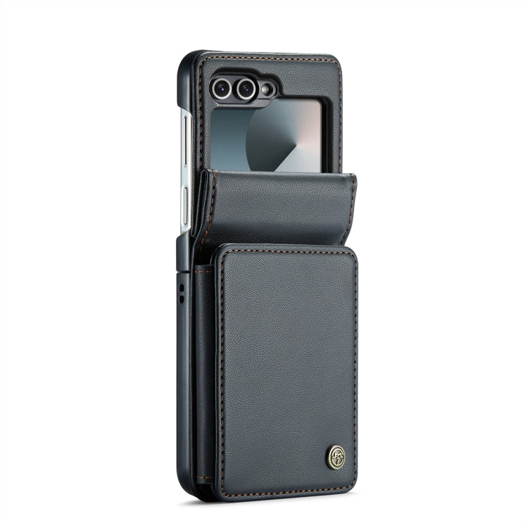 For Samsung Galaxy Z Flip6 / Flip7 FE CaseMe C22 PC+TPU Business Style RFID Anti-theft Leather Phone Case