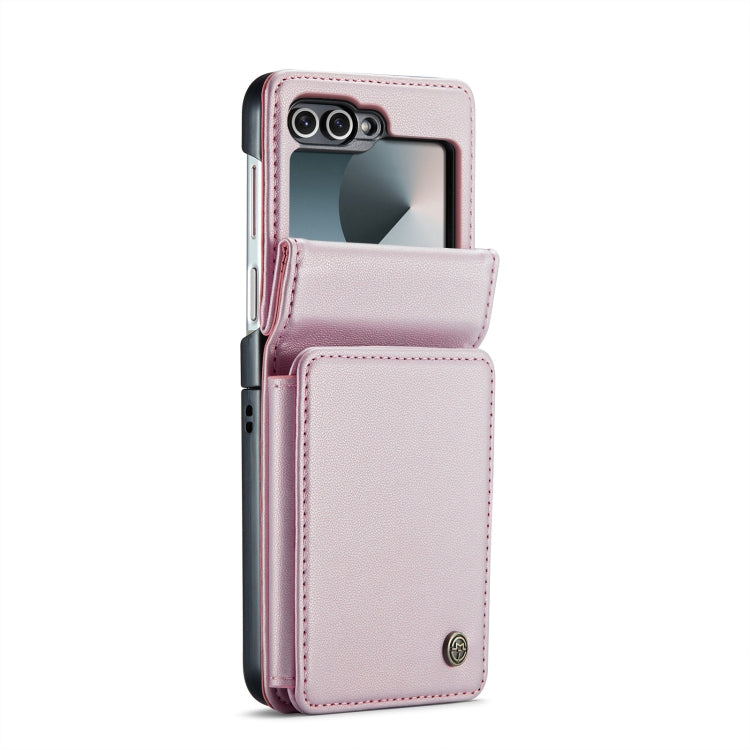 For Samsung Galaxy Z Flip6 / Flip7 FE CaseMe C22 PC+TPU Business Style RFID Anti-theft Leather Phone Case