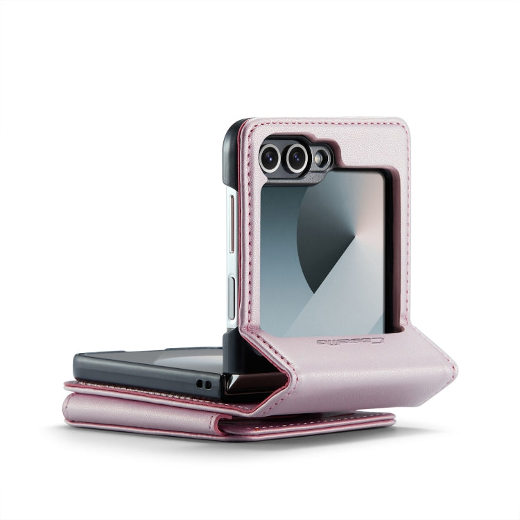 For Samsung Galaxy Z Flip6 / Flip7 FE CaseMe C22 PC+TPU Business Style RFID Anti-theft Leather Phone Case