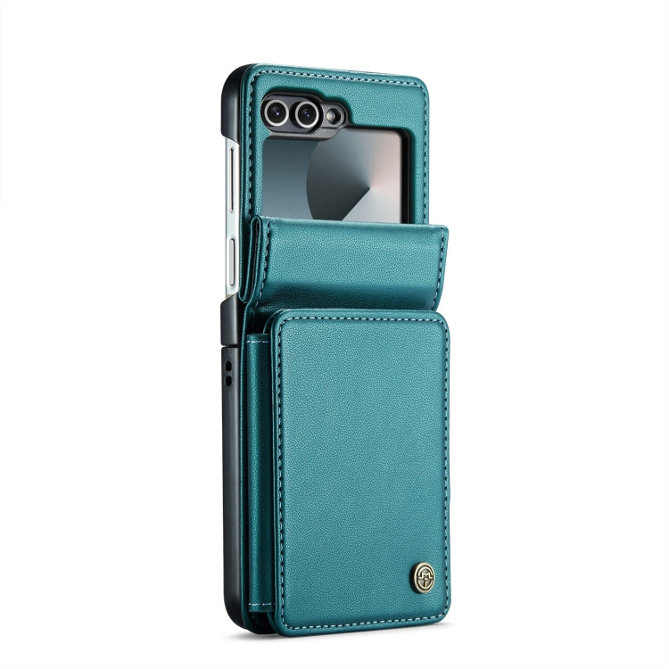 For Samsung Galaxy Z Flip6 / Flip7 FE CaseMe C22 PC+TPU Business Style RFID Anti-theft Leather Phone Case