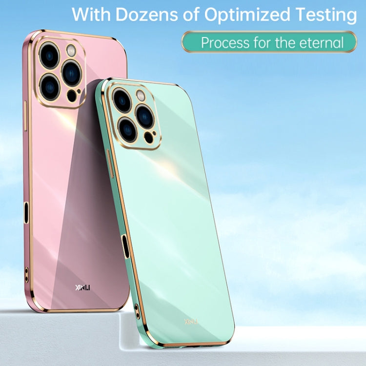 For iPhone 16 Pro Max XINLI Straight Edge 6D Electroplate TPU Phone Case